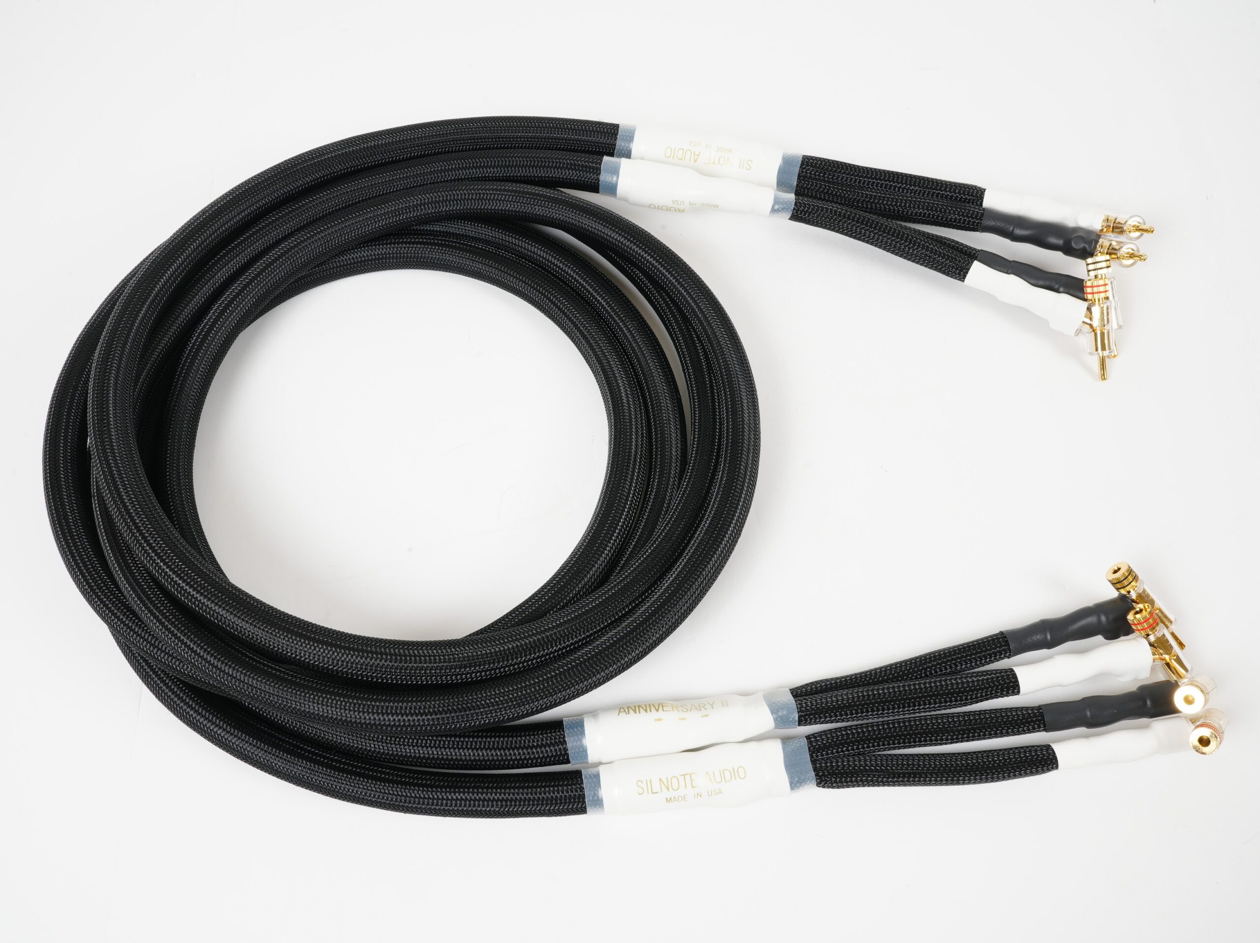 Anniversary II Master Reference Speaker Cables 8ft Pair w/ Locking Bananas DEMO